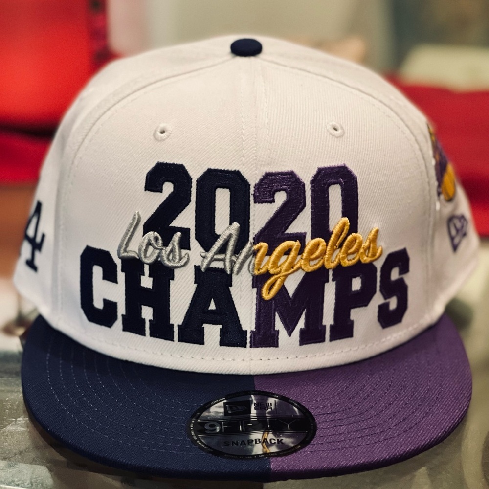 Los Angeles Lakers and Los Angeles Dodgers Championship Hat - Picture 1 of 3